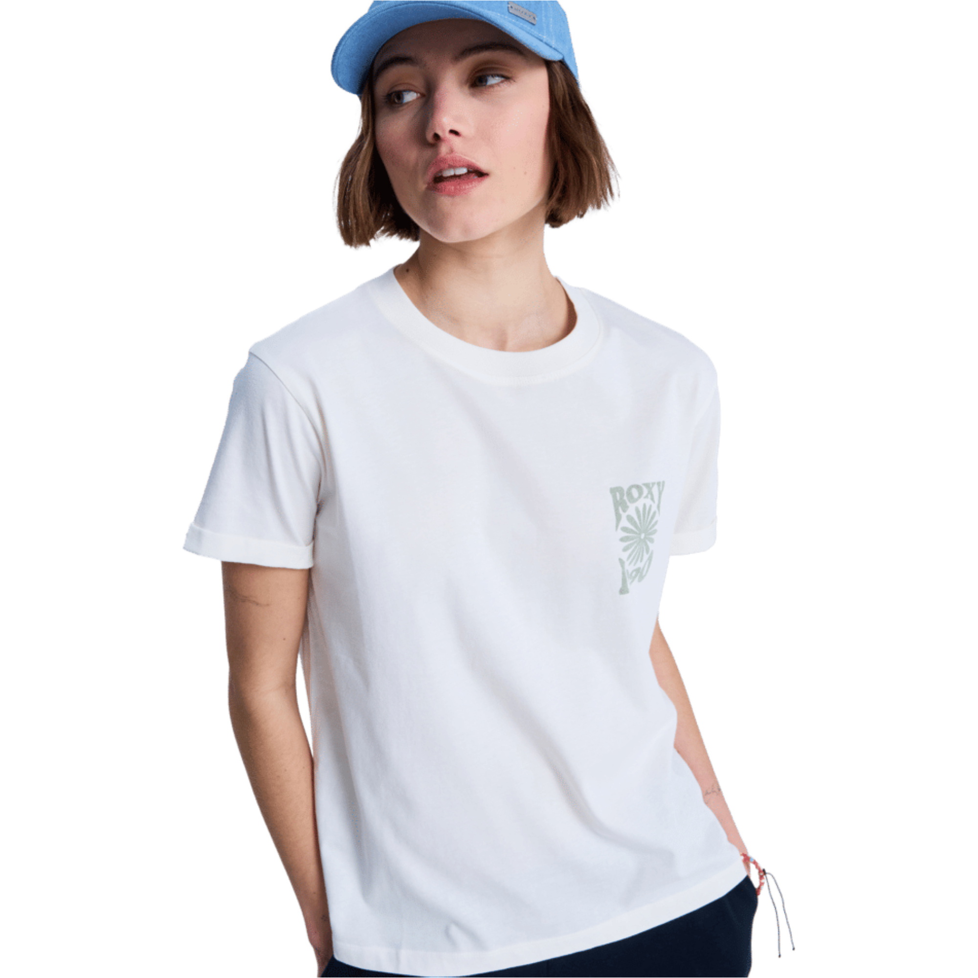 2026 Roxy Womens Oceanregular Short Sleeve T-Shirt ERJZT06110 - Coconut Milk
